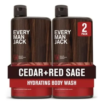 Every Man Jack Nourishing Cedar + Red Sage Men's Body Wash 24oz - Skin Friendly & Hydrating