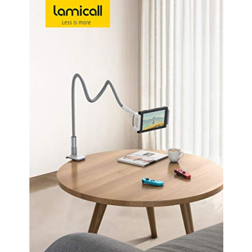 Lamicall Gooseneck Tablet Holder - Flexible Mount for Tablets