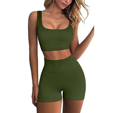 Stylish QINSEN Women's Seamless Workout Set for Fitness