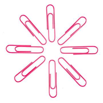 Jumbo Paper Clips, 2 Inch Large Paper Clip, 100 pcs Paperclips (Jumbo, Pink)