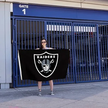 Rico Industries Oakland Raiders 3-Foot by 5-Foot Flag