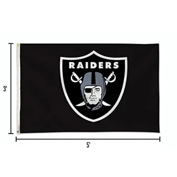 Rico Industries Oakland Raiders 3-Foot by 5-Foot Flag