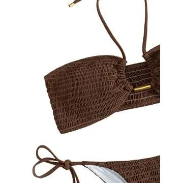 Stylish SweatyRocks 2 Piece Halter Bikini for Comfort