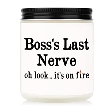 Handmade Lavender Candle (7oz) - Unique Gift for Female Boss