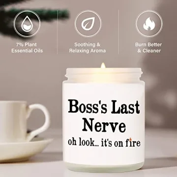 Lavender Soy Wax Candle - Perfect Gift for Boss