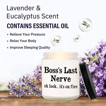 Lavender Soy Wax Candle - Perfect Gift for Boss