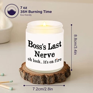 Lavender Soy Wax Candle - Perfect Gift for Boss