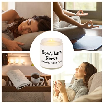 Lavender Soy Wax Candle - Perfect Gift for Boss