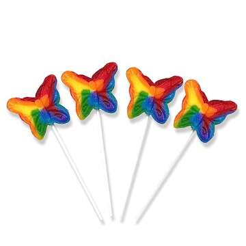 Butterfly Candy Lollipops - 24 Suckers Individually Wrapped Bulk