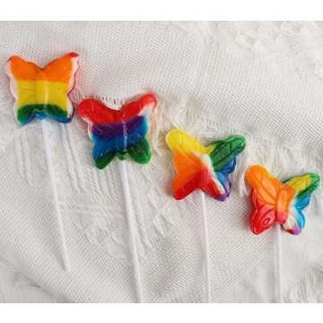Butterfly Candy Lollipops - 24 Suckers Individually Wrapped Bulk