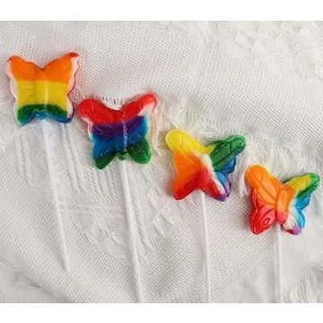 Butterfly Candy Lollipops - 24 Suckers Individually Wrapped Bulk