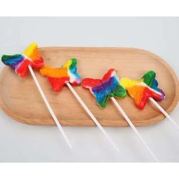 Butterfly Candy Lollipops - 24 Suckers Individually Wrapped Bulk