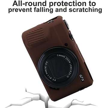 G7X Mark II Case G7X Mark III Case G7X Camera Silicone Case Ultra-Thin Lightweight Rubber Soft Silic...