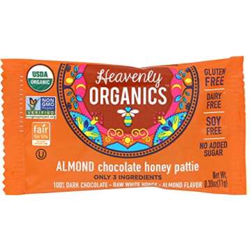 Heavenly Organics Almond Chocolate Honey Patties - Organic Treats