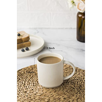 Famiware Coffee Mug Set for 4 – Stylish Drinkware Set