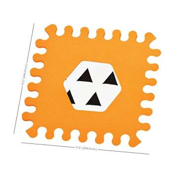 Infantino Soft Foam Puzzle Mat - with Textured Material and pop-Out Shapes to Support and Encourage Sensory Play, for Ages 0-36 Months