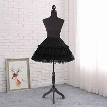 Versatile Black Female Mannequin Dress Form with Adjustable Height