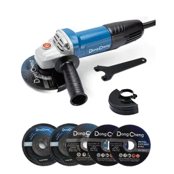 DongCheng 4-1/2" 6.7-Amp Angle Grinder - Powerful & Safe Paddle Switch Tool