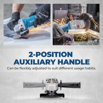DongCheng 4-1/2" 6.7-Amp Angle Grinder Paddle Switch Tool