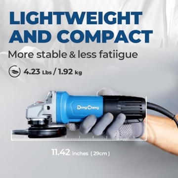 DongCheng 4-1/2" 6.7-Amp Angle Grinder Paddle Switch Tool