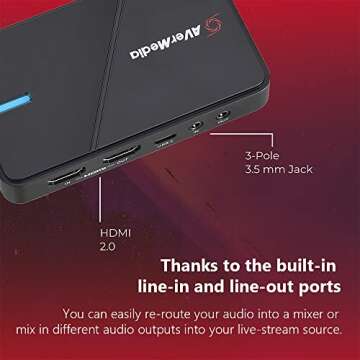 AVerMedia 4K Capture Card for PS5, Xbox, Switch