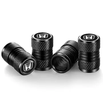 Honda Tire Valve Covers 4pcs Black - Stylish & Durable