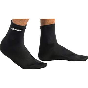 Cressi Fin Socks - Premium Comfort for Divers and Snorkelers