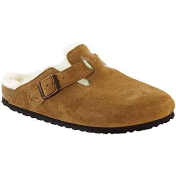 Birkenstock 1001140140 Boston Shearling Mink/Bei 40
