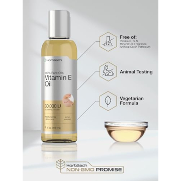 Horbäach Vitamin E Oil 30,000 IU | 4 fl oz | Pure & Moisturizing