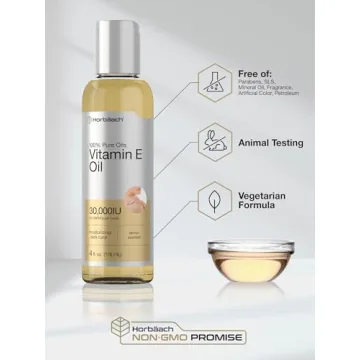 Horbäach Vitamin E Oil 30,000 IU | 4 fl oz | Pure & Moisturizing