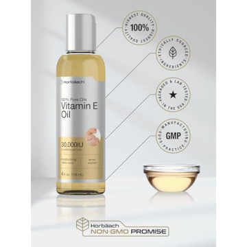 Horbäach Vitamin E Oil 30,000 IU | 4 fl oz | Pure & Moisturizing