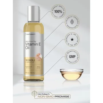 Horbäach Vitamin E Oil 30,000 IU | 4 fl oz | Pure & Moisturizing