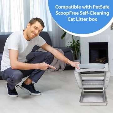 Stainless Steel Reusable Litter Tray Compatible with Petsafe Scoop-Free Self-Cleaning Cat Litter Box...