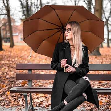 XGVO-IU Compact Windproof Umbrella with Quick-Dry Feature