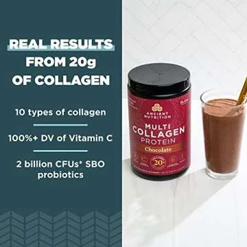 Ancient Nutrition Multi Collagen Protein Powder - Chocolate Flavor 45 Servings