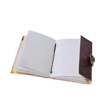 Leather Celtic Tree of Life Blank Spell Book for Wicca