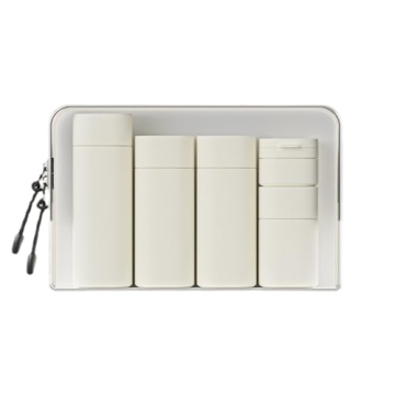 FANPOI 5pcs Travel Bottles Toiletry Containers Set, TSA Approved, Travel Essentials, Portable Travel...