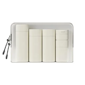 FANPOI 5pcs Travel Bottles Toiletry Containers Set, TSA Approved, Travel Essentials, Portable Travel...