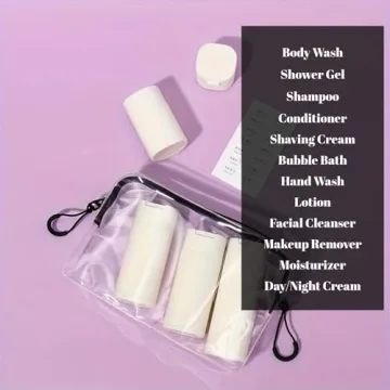 FANPOI 5pcs Leak-Proof Travel Containers for Easy Packing