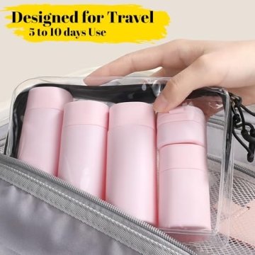 FANPOI 5pcs Leak-Proof Travel Containers for Easy Packing