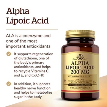 Solgar Alpha Lipoic Acid 200 mg - Antioxidant Health Supplement