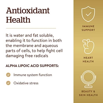 Solgar Alpha Lipoic Acid 200 mg - Antioxidant Health Supplement