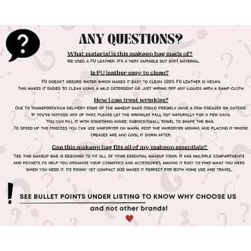 MOON&SUN DESIGN 2024 Aesthetic | Extra large Makeup bag | Travel essentials for women | Travel makeup bag | Makeup organizer | Airplane travel essentials Cosmetic bag for Women and Girls gift