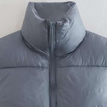 KEOMUD Women's Winter Crop Vest - Stylish Warm Puffer