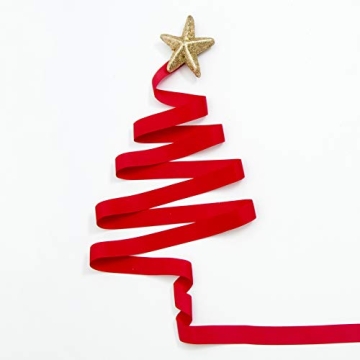 Solid Color Double Faced Red Satin Ribbon for Crafts