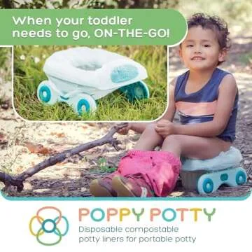 Logie & Gray Potty Liners for Portable Potty 60 Count – Universal Fit, Leak-Proof, Eco-Friendly Po...