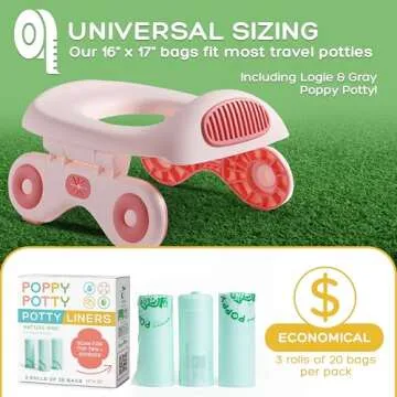 Logie & Gray Potty Liners - Portable, Leak-Proof, Eco-Friendly