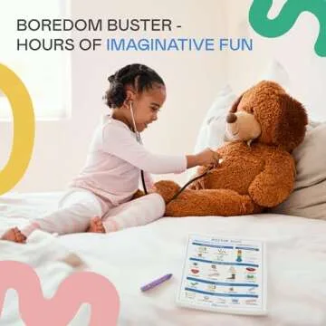 Tiny Expressions Playtime Notepads - 2-Pack Kids Pretend Play Notepads - 40 Pages Order-Taking Restaurant & 40 Pages Doctor Visit Notepad - Waiter and Doctor Imaginative Role Play