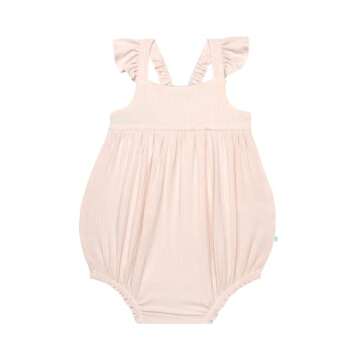 Posh Peanut Baby Ruffled Cap Sleeve Romper for Girls