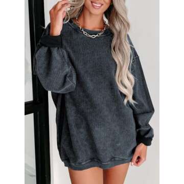 Eytino Women Plus Size Sweatshirt Casual Long Sleeve Crewneck Colorblock Pullover Shirts Tops,3X Real Teal